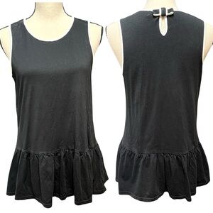 Kate Spade Sleeveless Bow Peplum‎ Preppy Polished Summer Tank Top Women's Medium